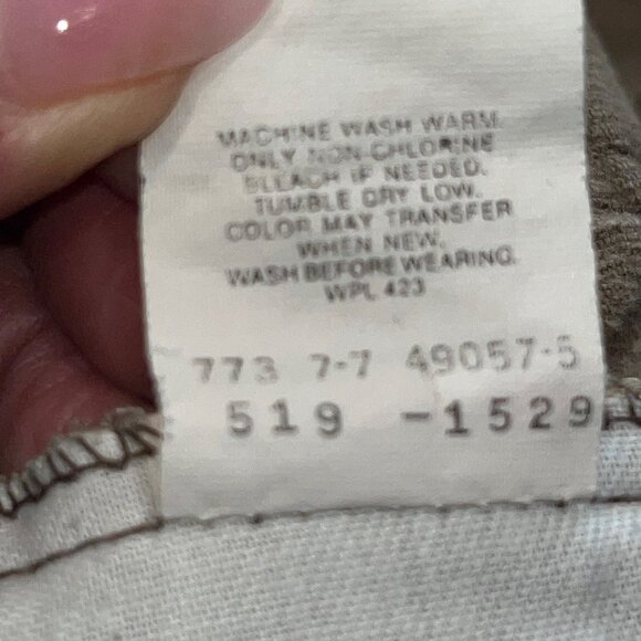 Vintage 1070's Levi's 519 Brown Corduroy Jeans - 31 X 32 - Made in USA - VGUC - Picture 10 of 14